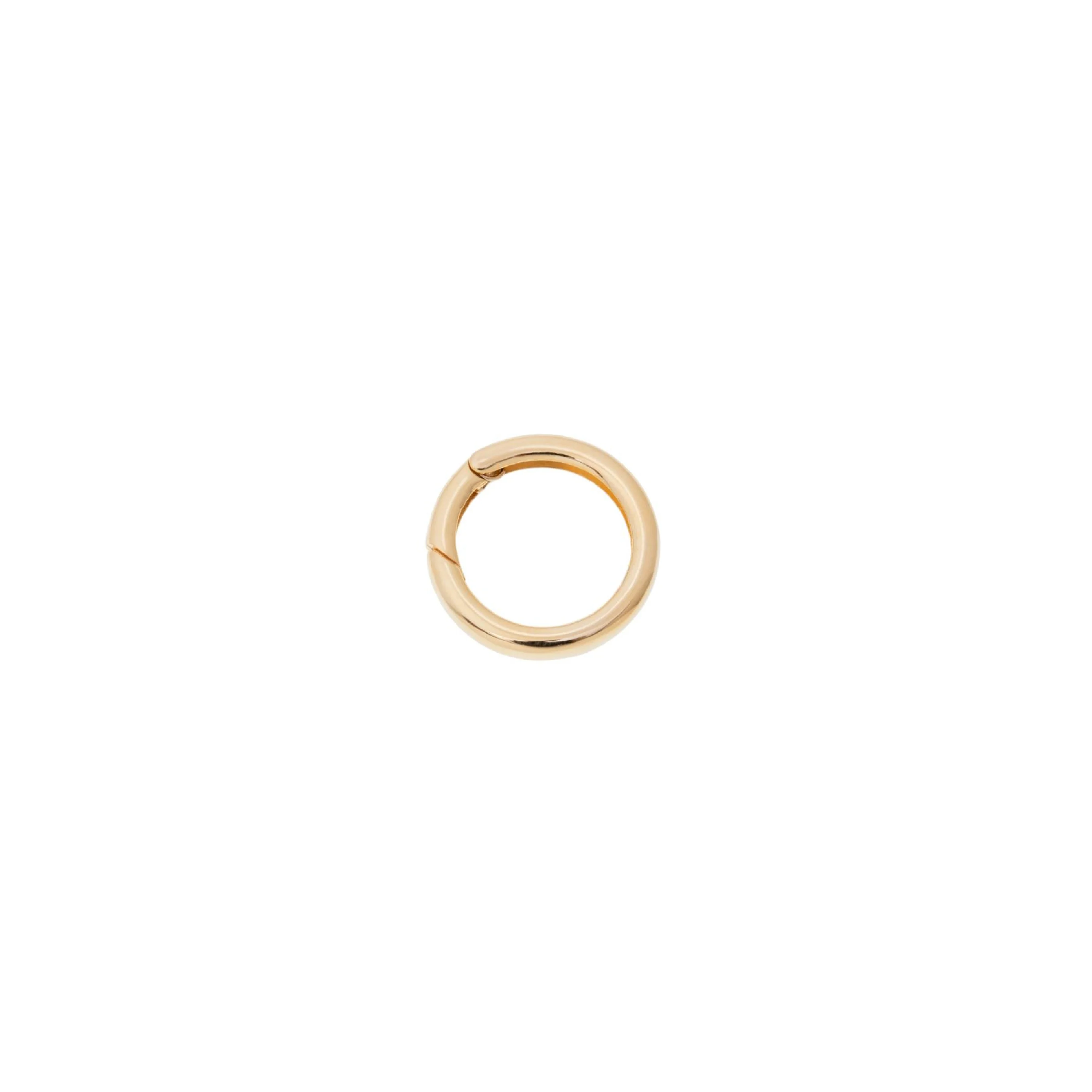 14K Yellow Gold O-Ring Push Clasp