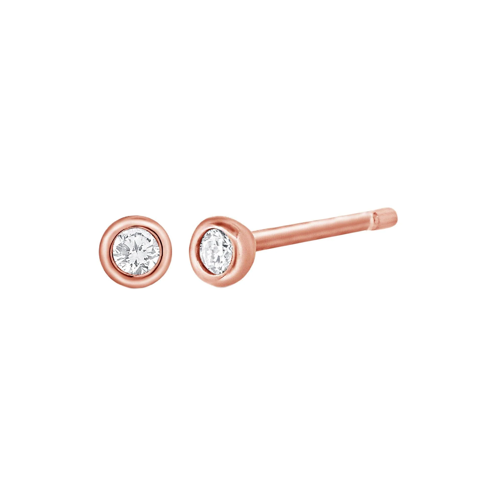 14 KARAT GOLD DIAMOND EARRINGS