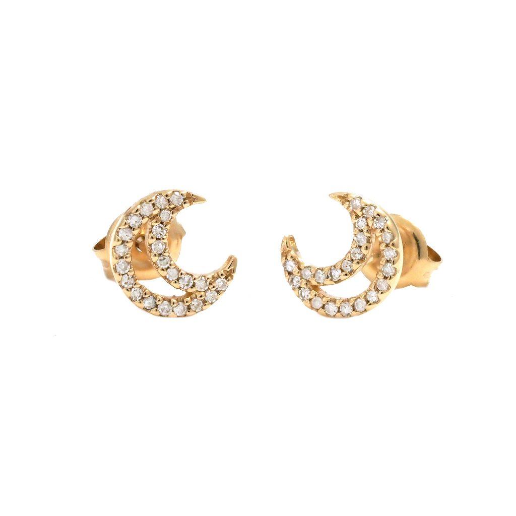 14 KARAT GOLD DIAMOND EARRINGS