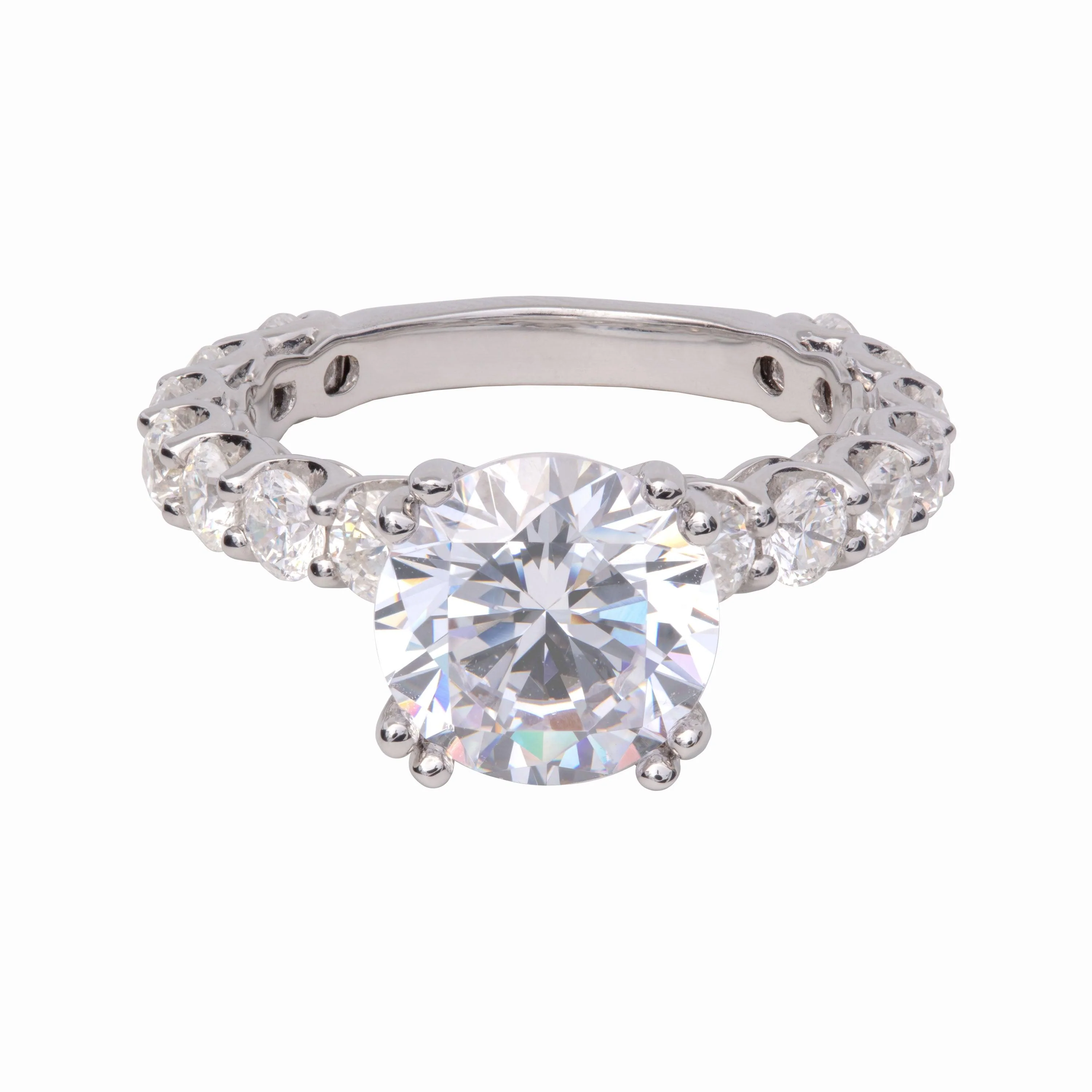 FISHER - M 14 KARAT GOLD SHARED PRONG DIAMOND MOUNTING - Image 2