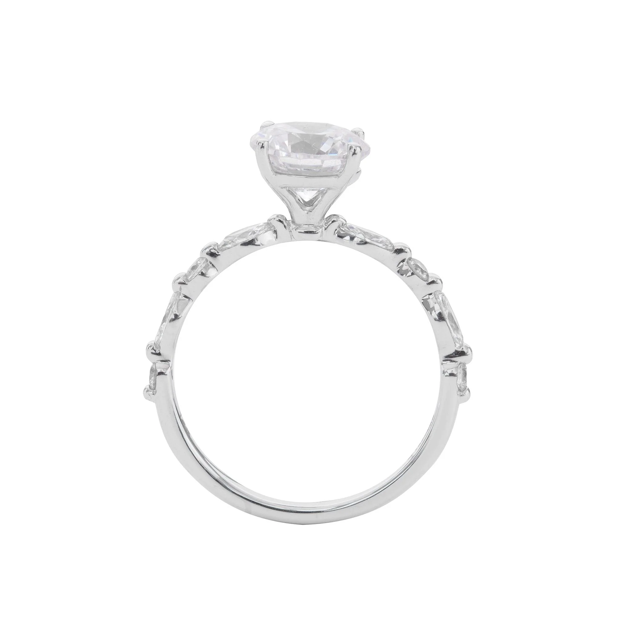 MONROE 14 KARAT GOLD SINGLE PRONG MOUNTING - Image 3
