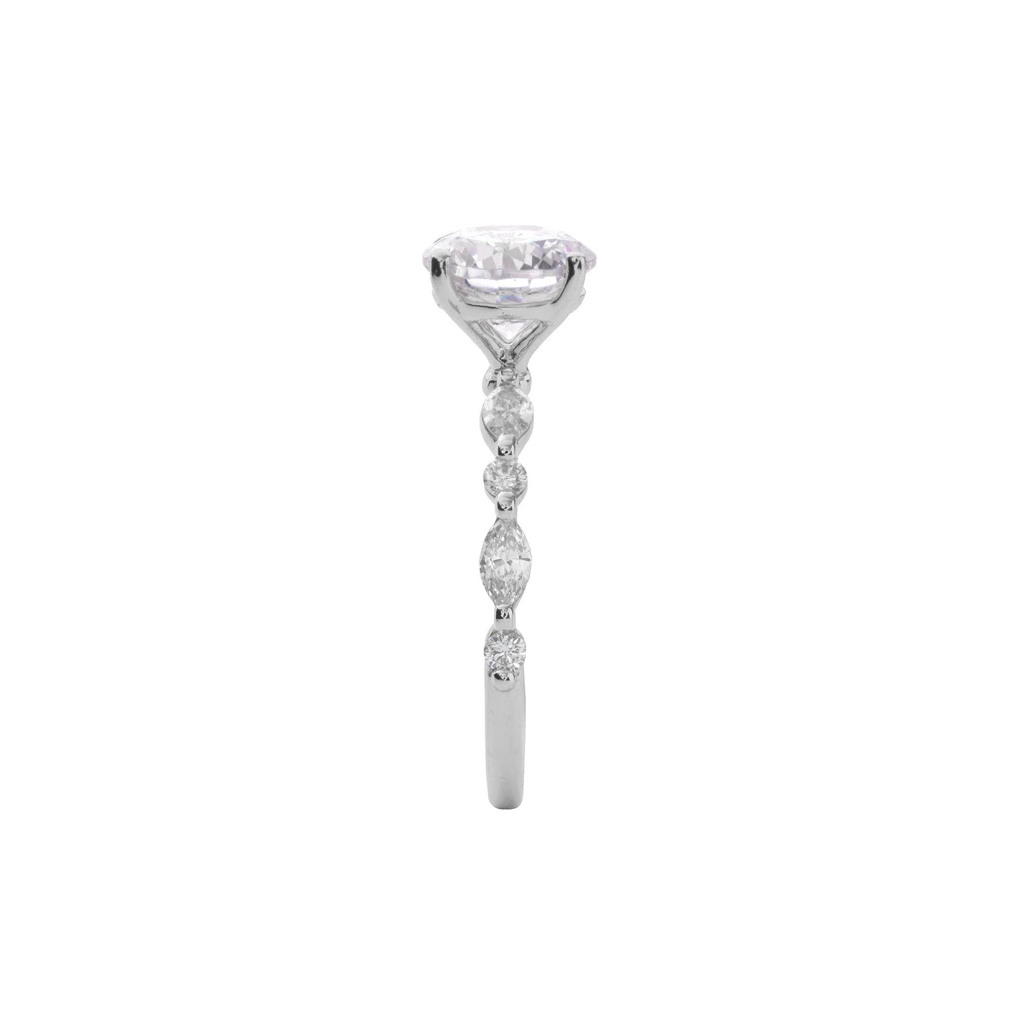 MONROE 14 KARAT GOLD SINGLE PRONG MOUNTING - Image 4