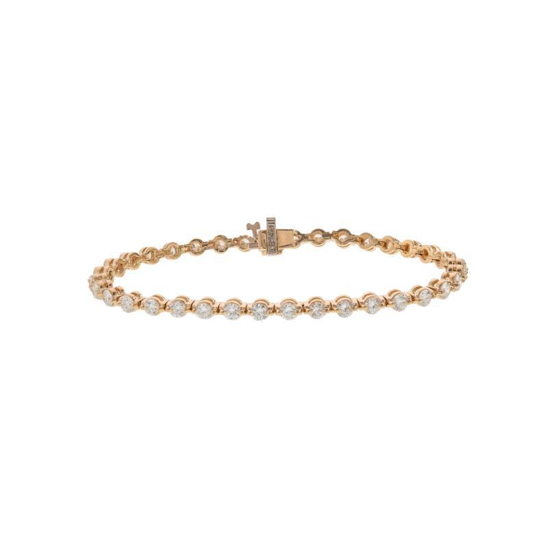 14K GOLD DIAMOND BRACELET - Image 2