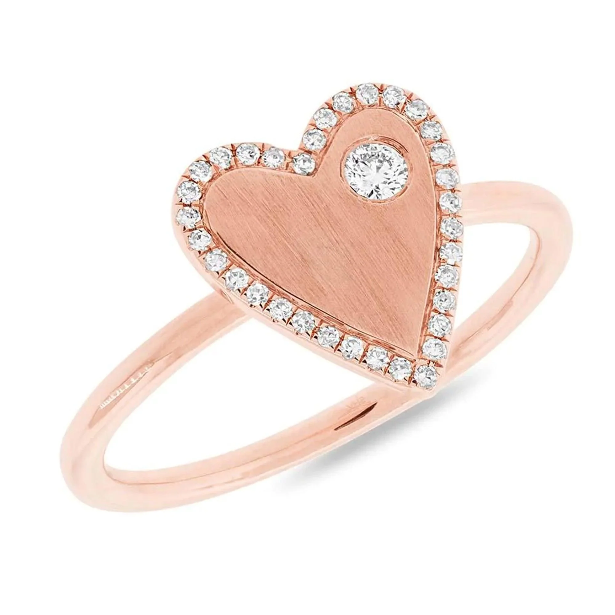 14K Rose Gold Diamond Ring
