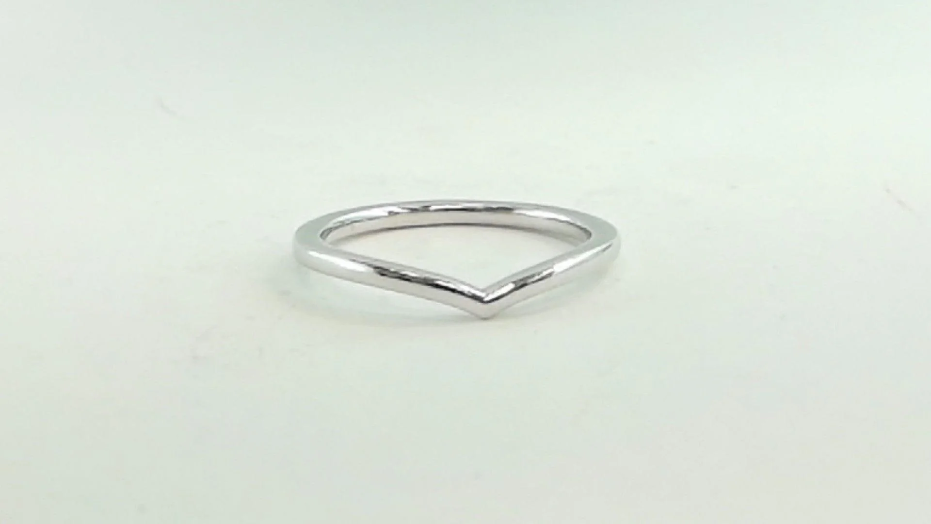 14K White Gold Band - Image 2
