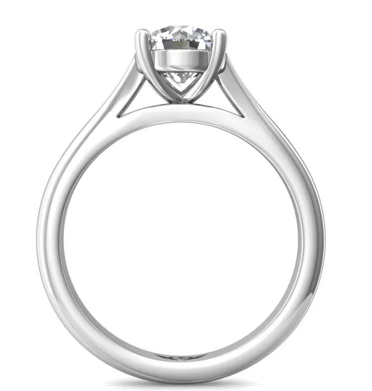 LAKE SUPERIOR - XS 14 KARAT GOLD SOLITAIRE CATHEDRAL MOUNTING - Image 2
