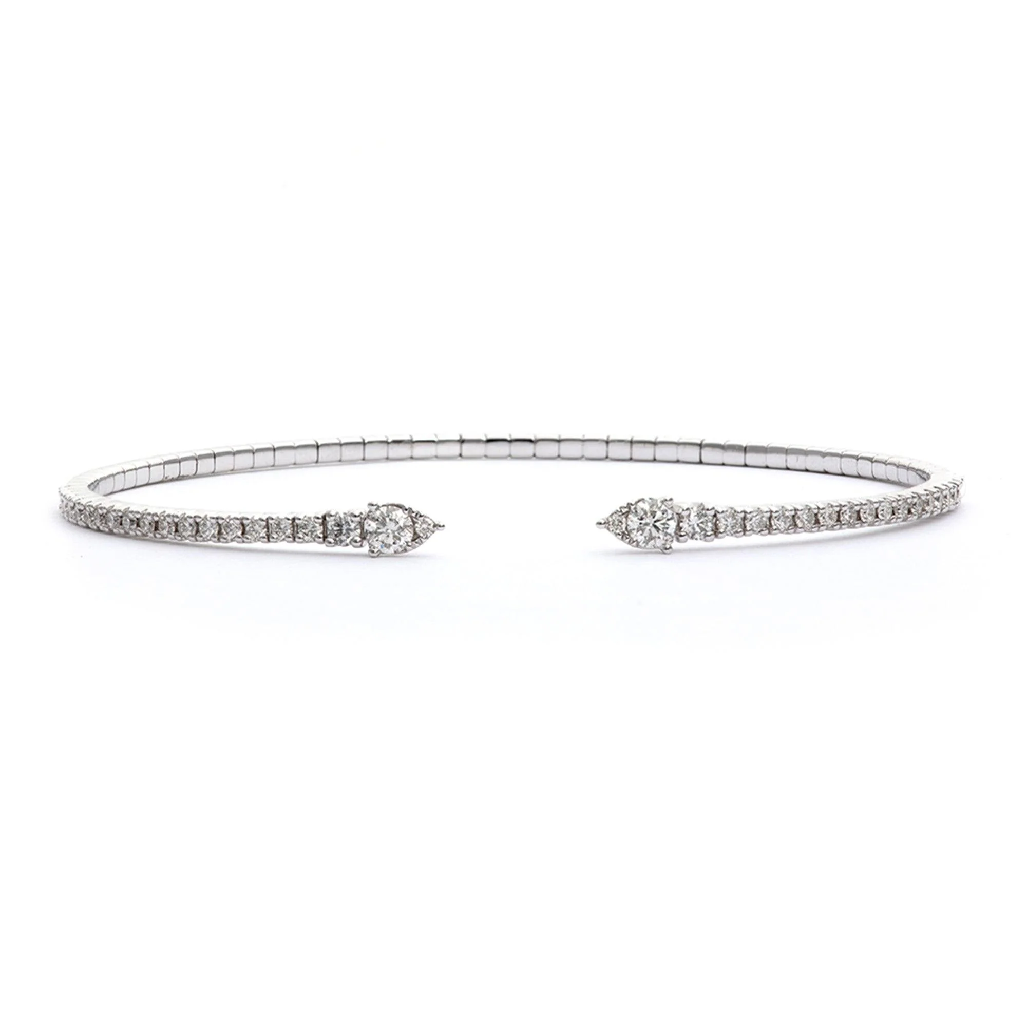 14K WHITE GOLD DIAMOND BRACELET