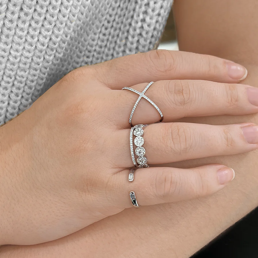 14K Gold White Gold 0.18CTTW Diamond Other Ring Styles RING - Image 2