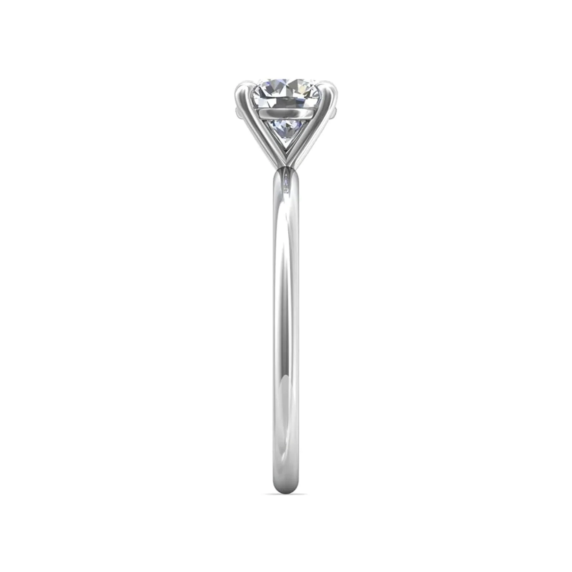 LAKE MICHIGAN - XXS 14 KARAT GOLD SOLITAIRE MOUNTING WITH DIAMOND SEAT - Image 4
