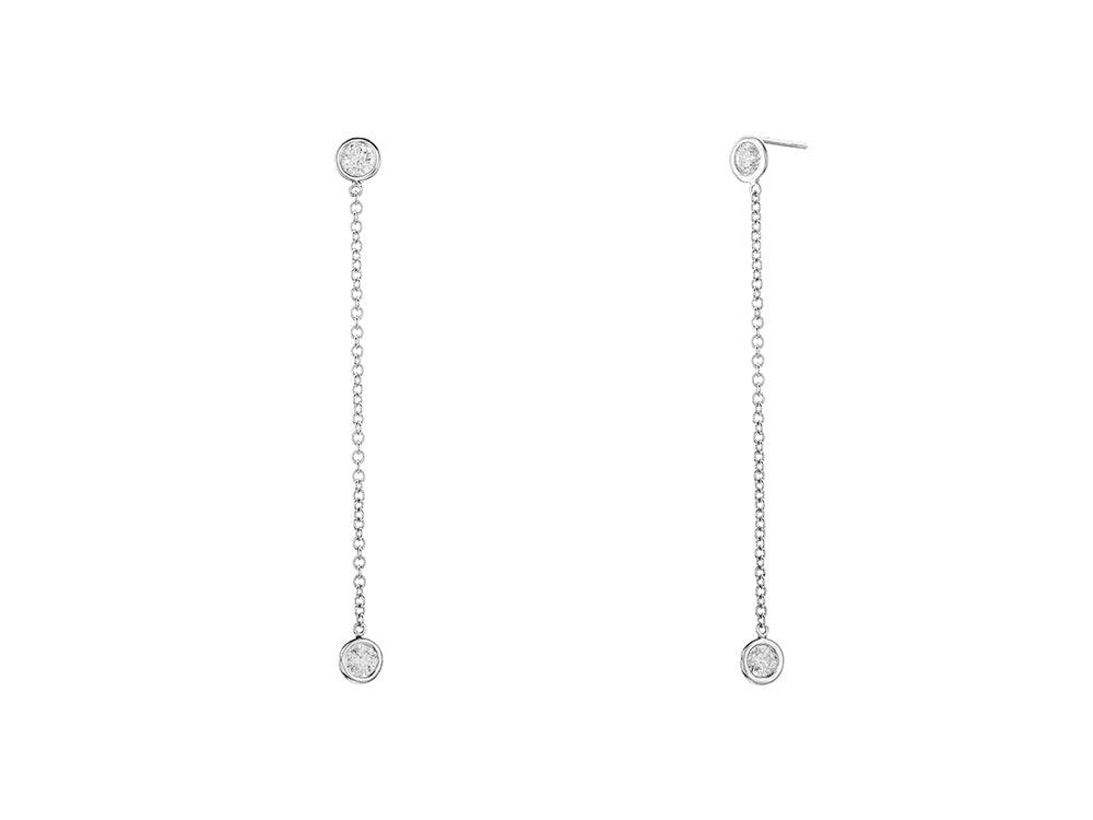 14K White Gold Earrings