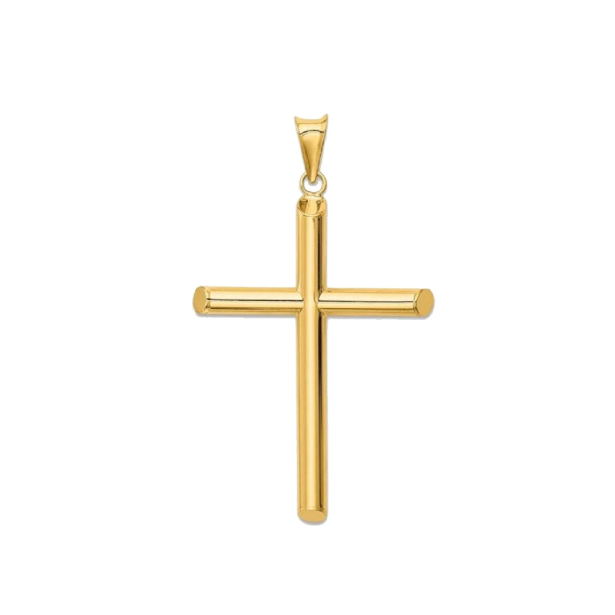 Cross Charm Pendant in 14K Yellow Gold