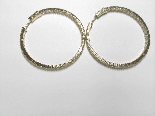14K Yellow Gold Diamond Earrings - Image 2