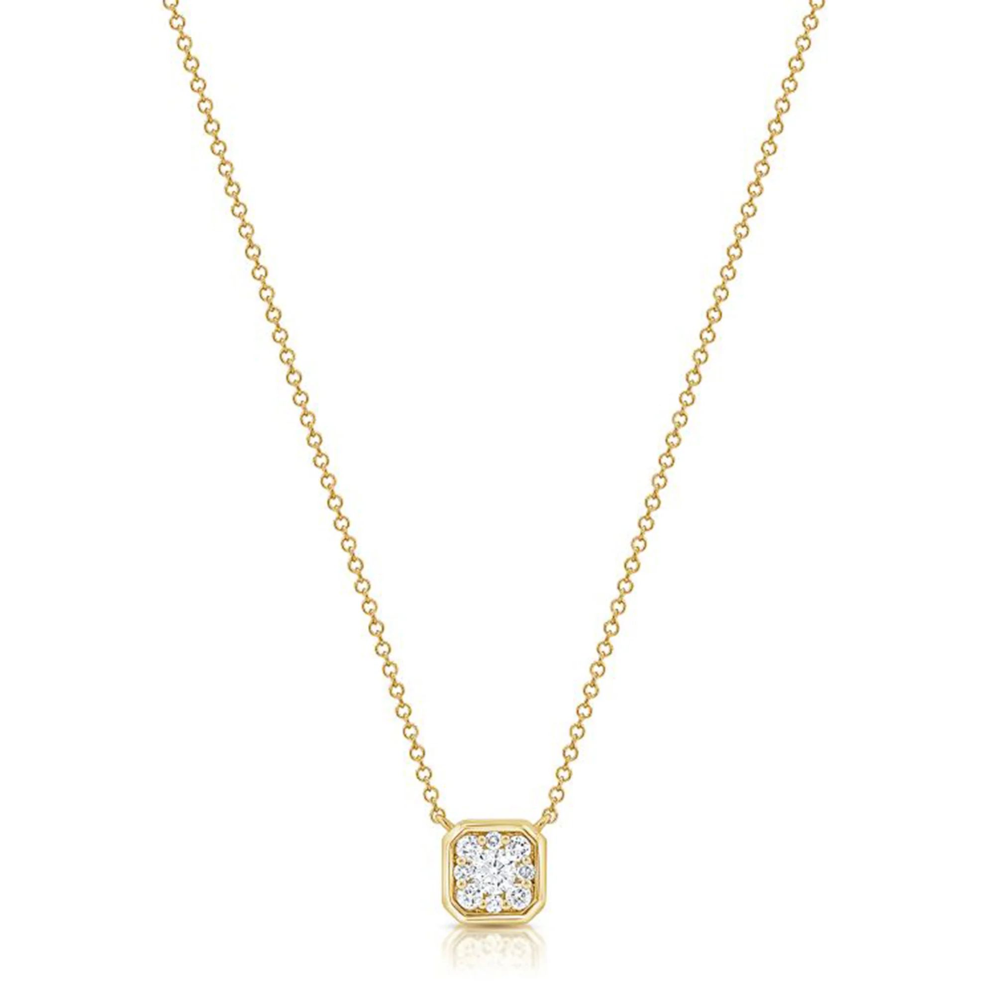 14K Yellow Gold Diamond Necklace