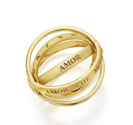 18 KARAT AND DIAMOND ASTRID RING