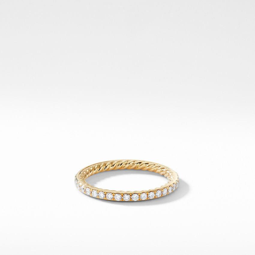 DY Eden Band Ring in 18K Yellow Gold with Diamond