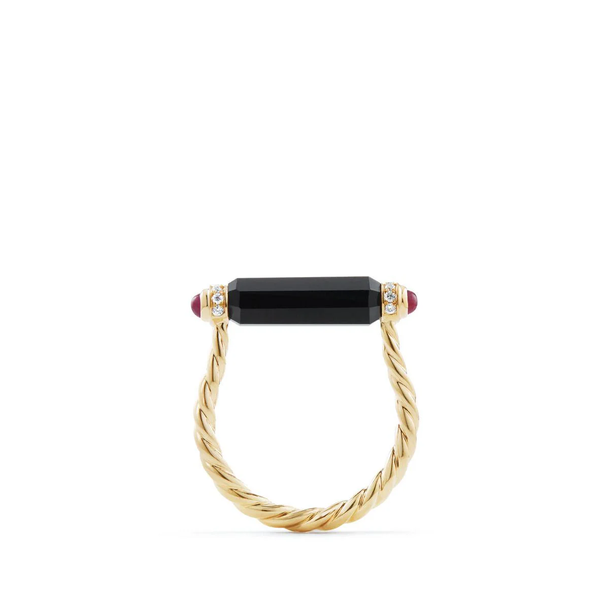 18K GOLD ONYX RING - Image 4