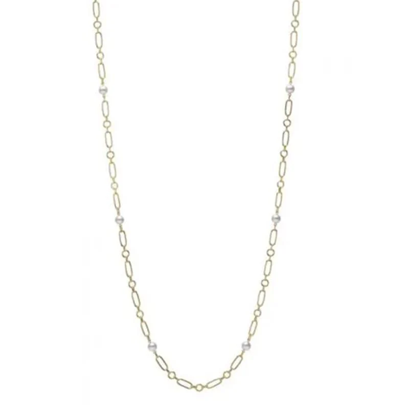 18K GOLD PEARL NECKLACE - Image 2