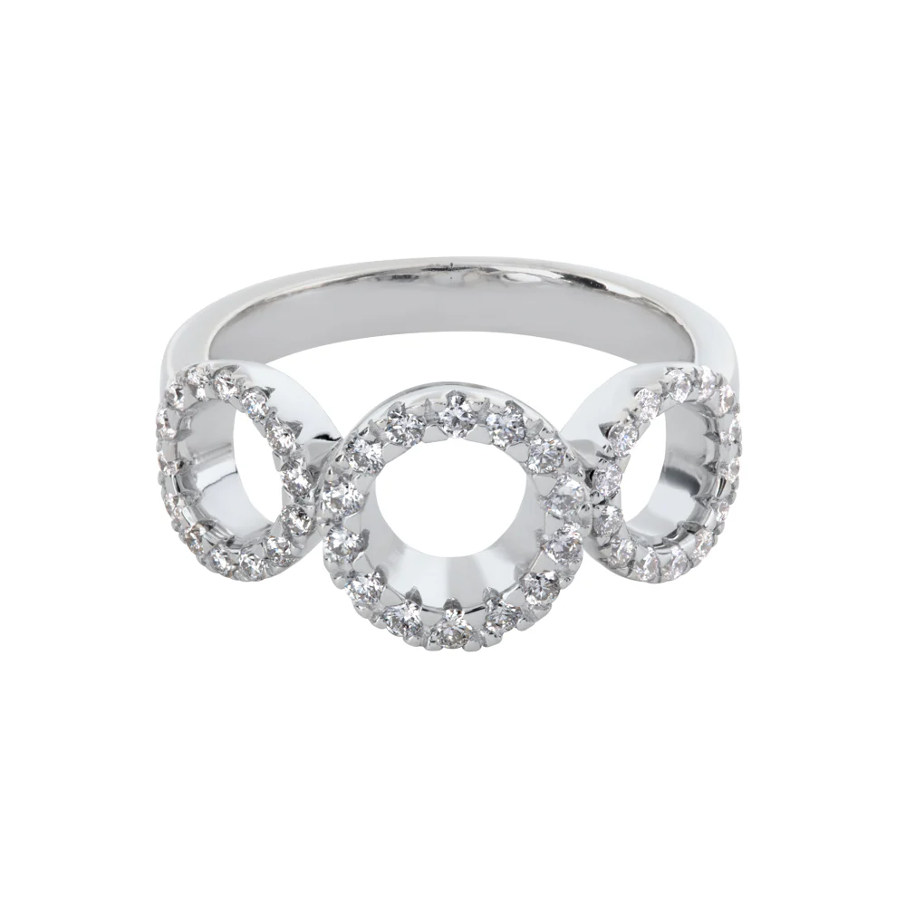 18K Gold White Gold 0.30CTTW Diamond Pave/Micorpave RING