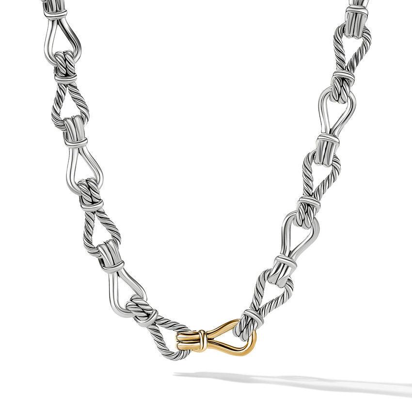 18K Sterling Silver/Yellow Necklace