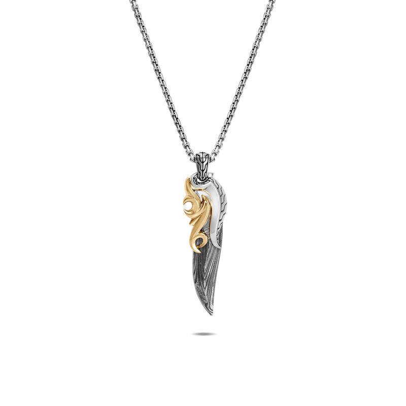 18K Sterling Silver/Yellow Necklace