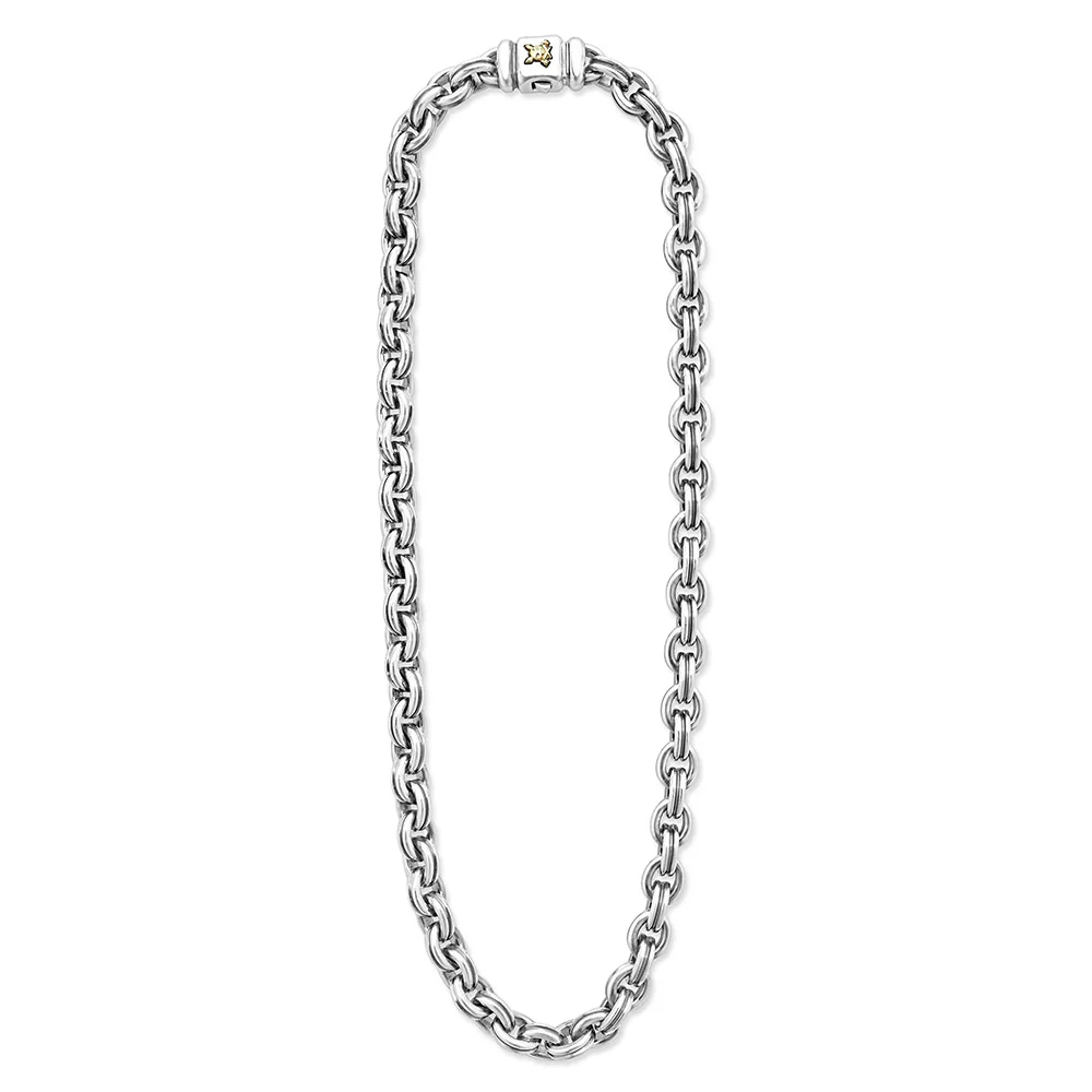 Sterling Silver 24" Double Link Chain Necklace - Image 2