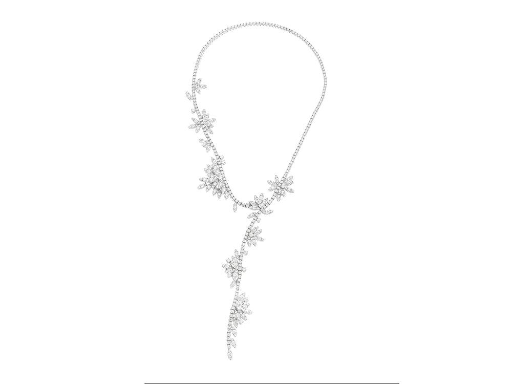 18K White Gold Diamond Necklace