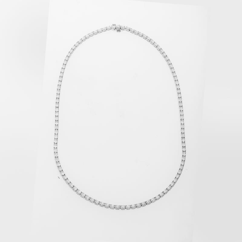 18K White Gold Diamond Necklace