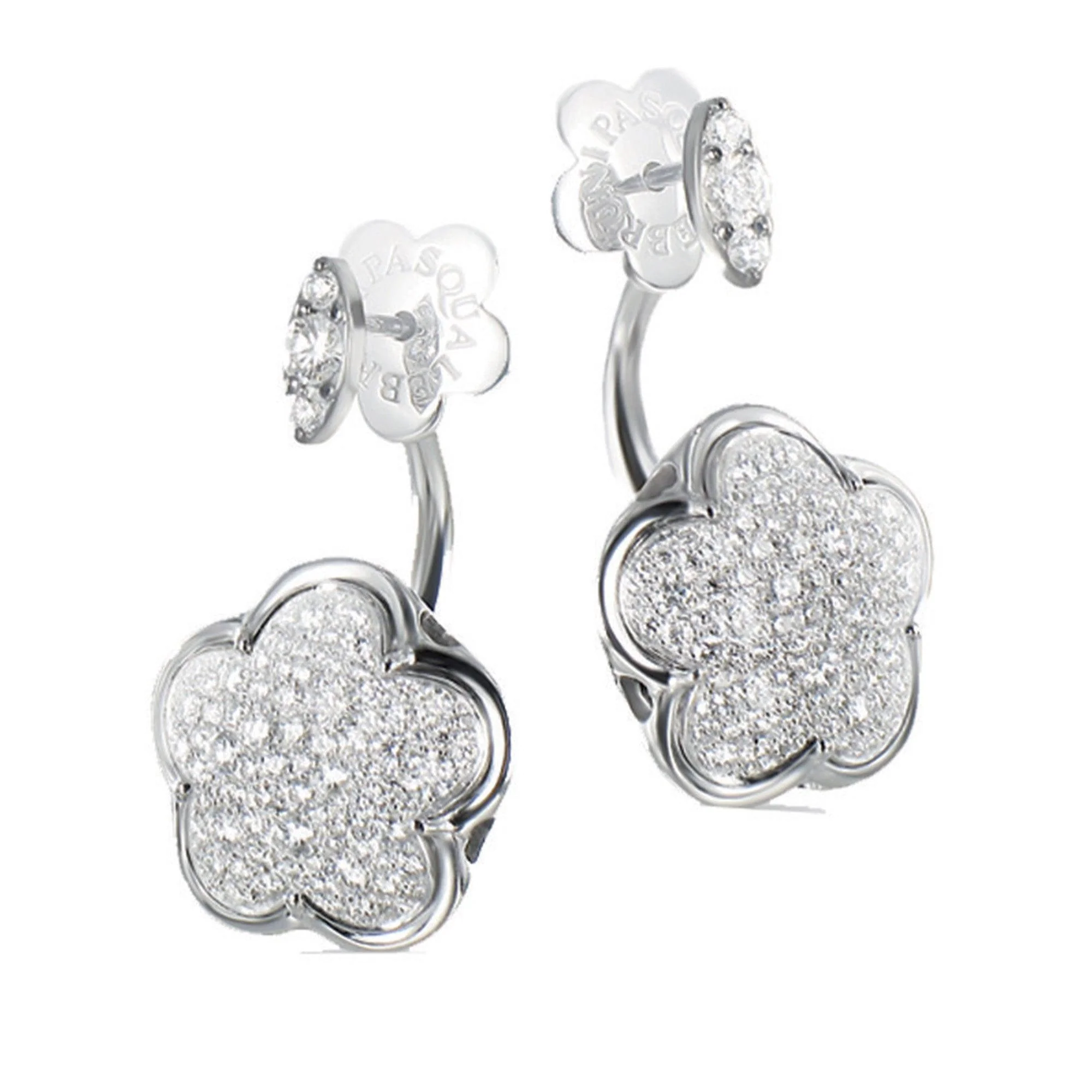 18K White Gold Earrings