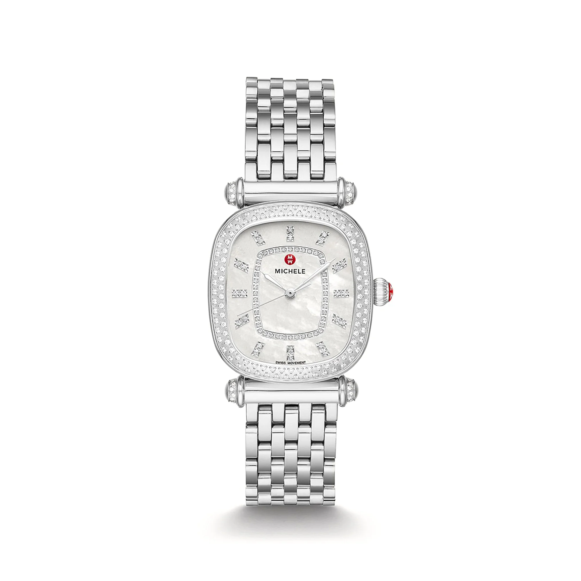 Michele 32mm Stainless Steel Diamond Caber Isle Watch - Image 3