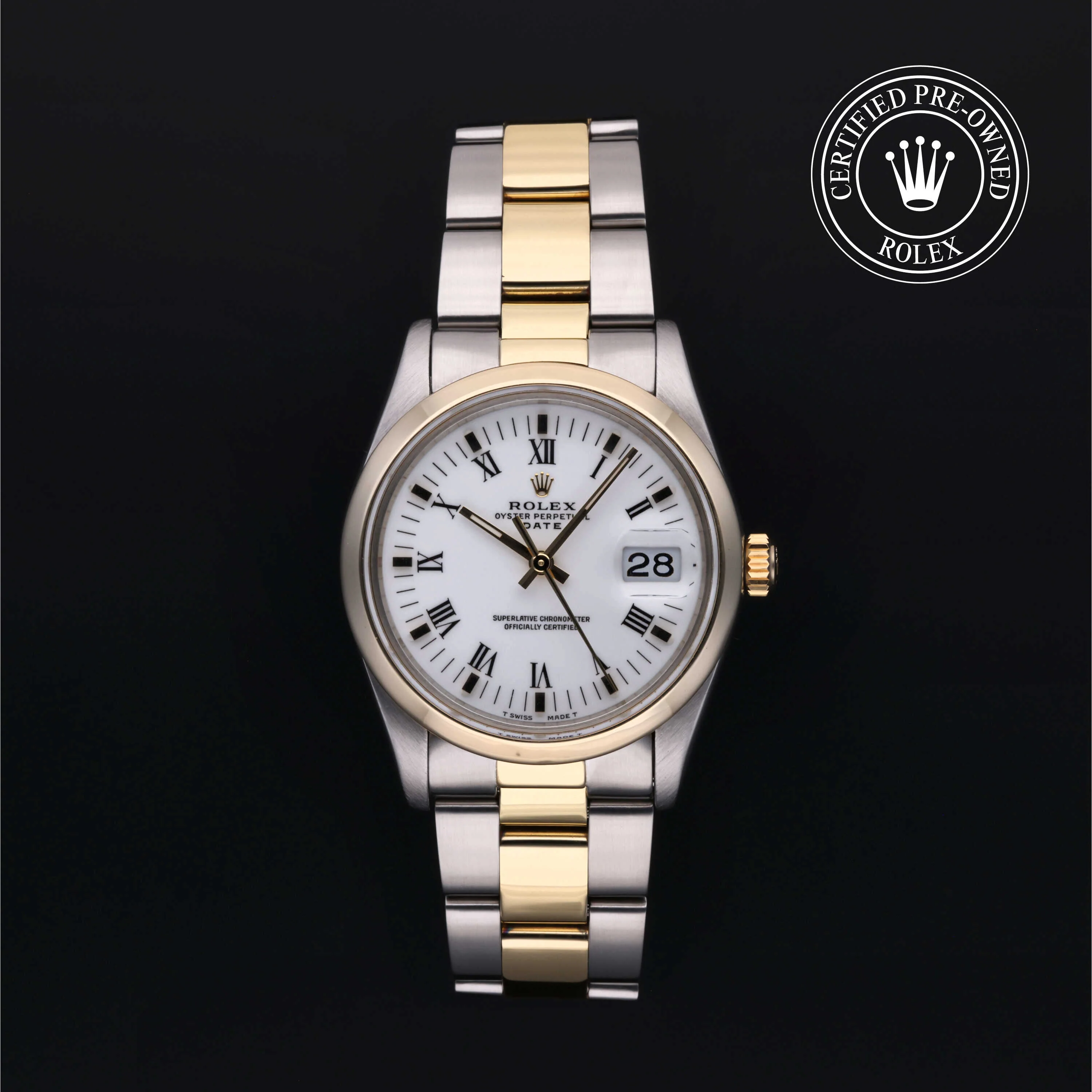 34MM 18K OYST/Y DATE Watch
