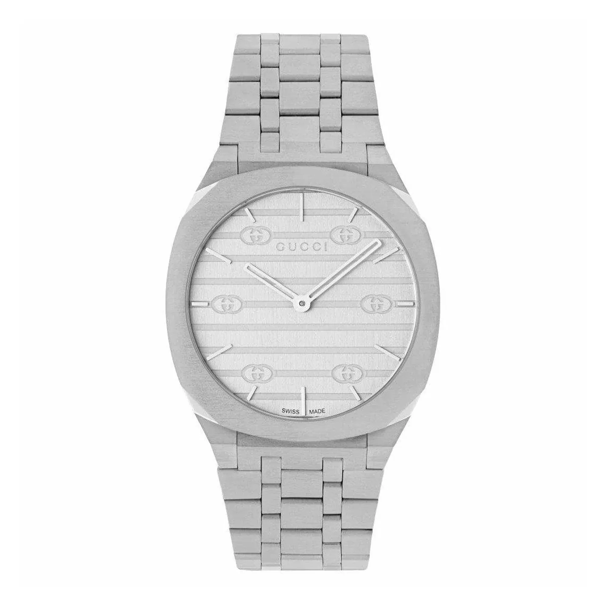 34MM ST Stainless Steel GUCCI 25H Watch