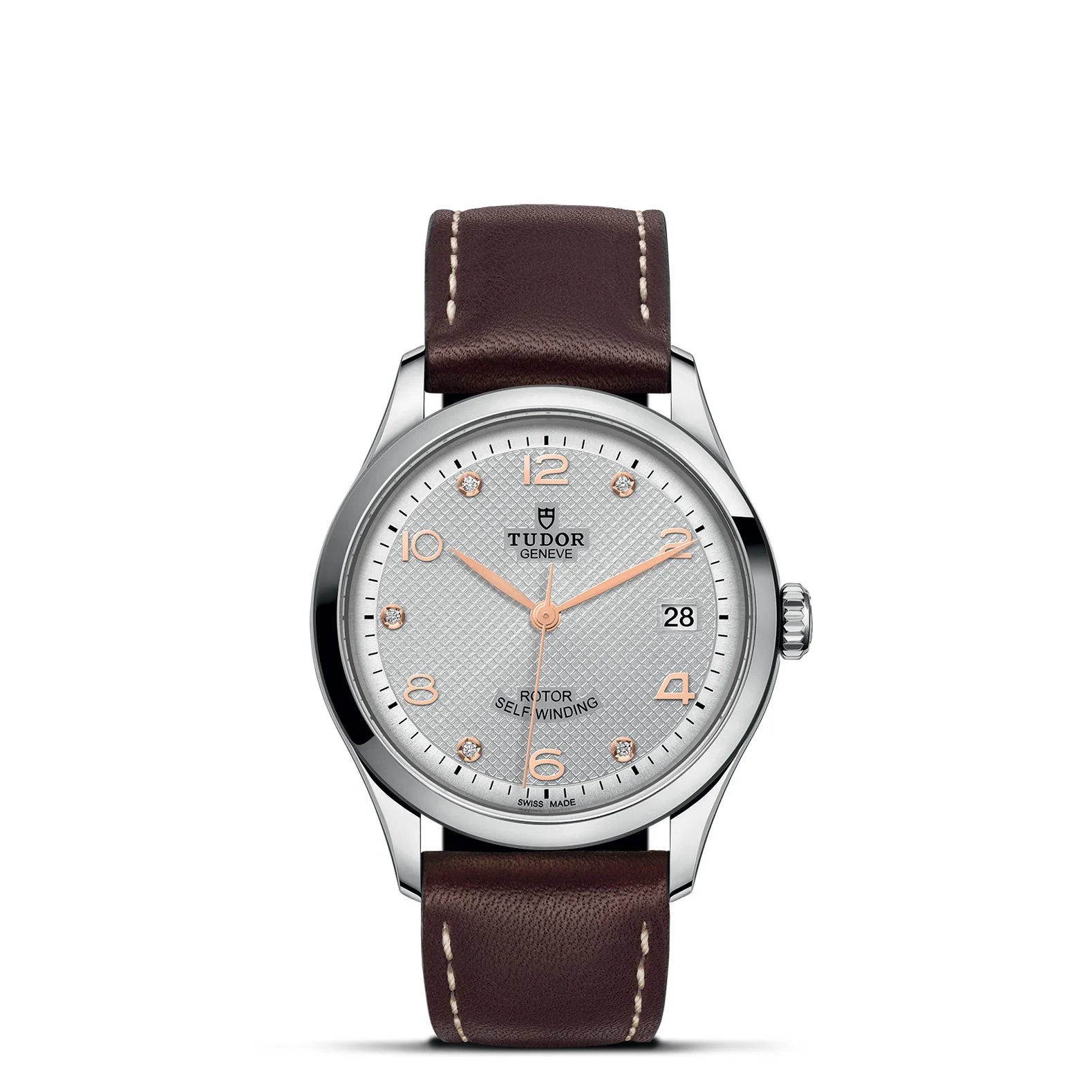 TUDOR 1926 Steel and Rose Gold, Silver Dial with Diamonds Watch | 36MM | M91450-0007