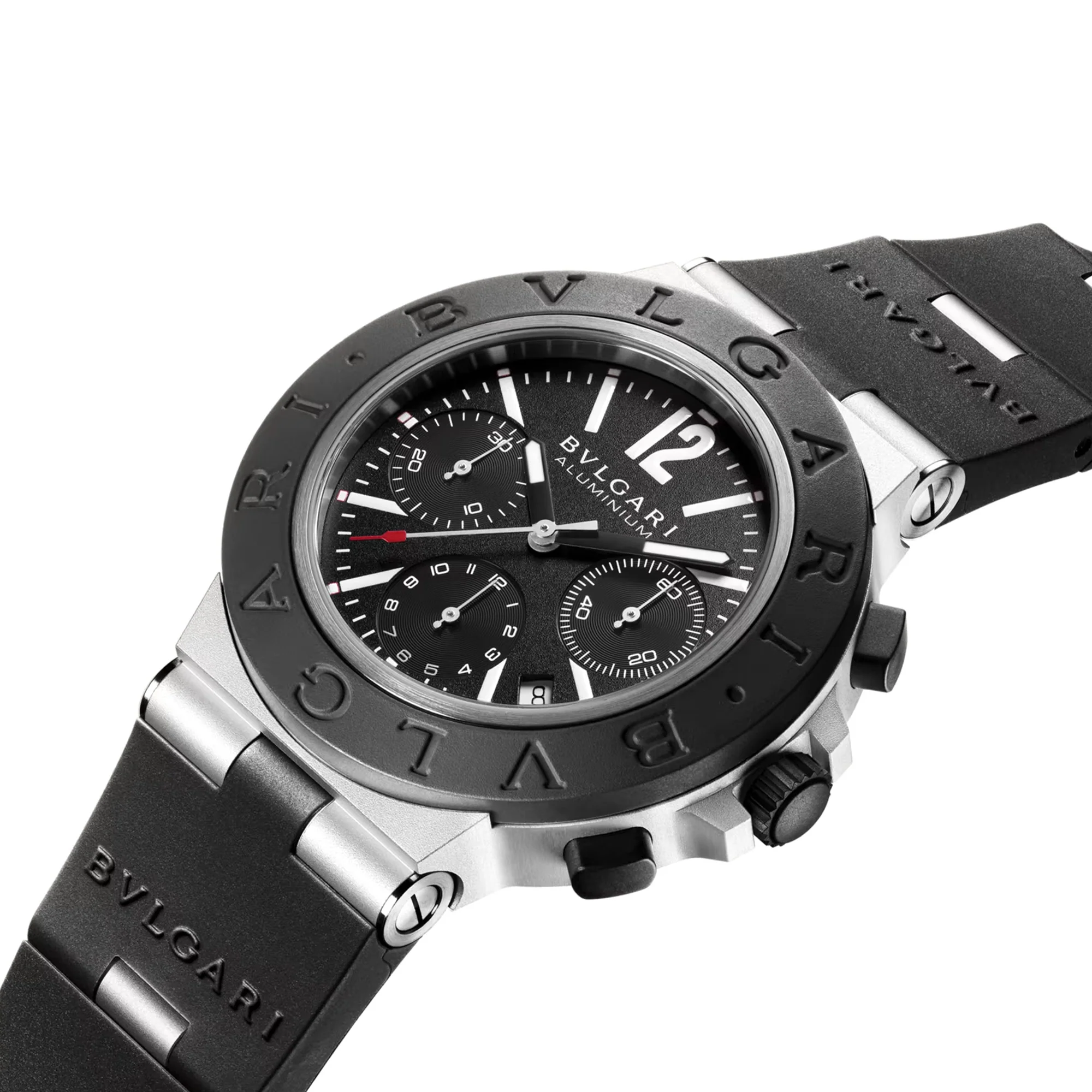 41mm Stainless Steel and Aluminium Chronograph Watch - Image 2
