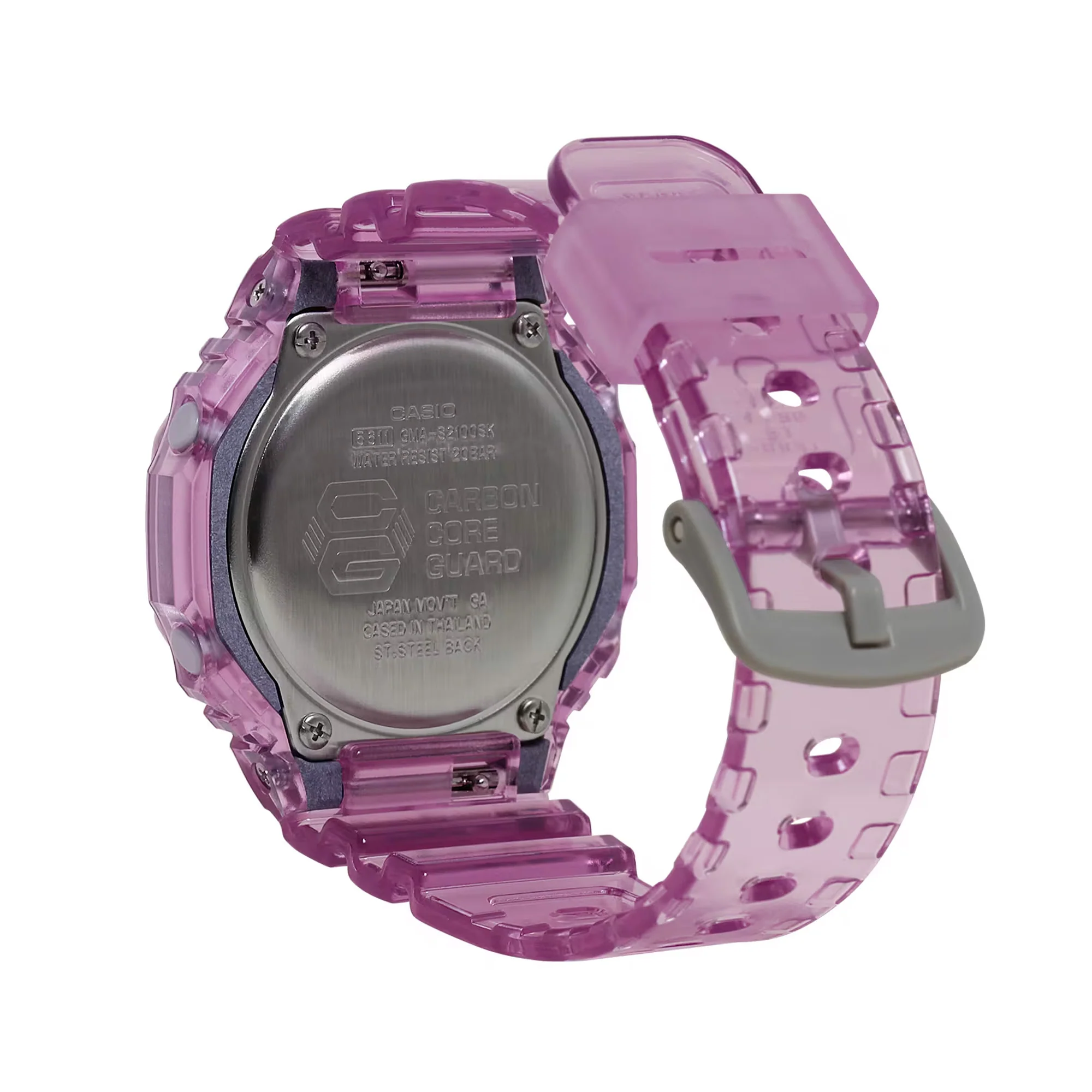 G-Shock Analog-Digital Pink Dial Sports Watch | 46mm | GMAS2100SK-4A - Image 3