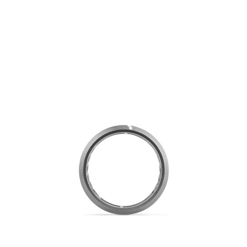 BEVELED BAND IN GREY TITANIUM - Image 2