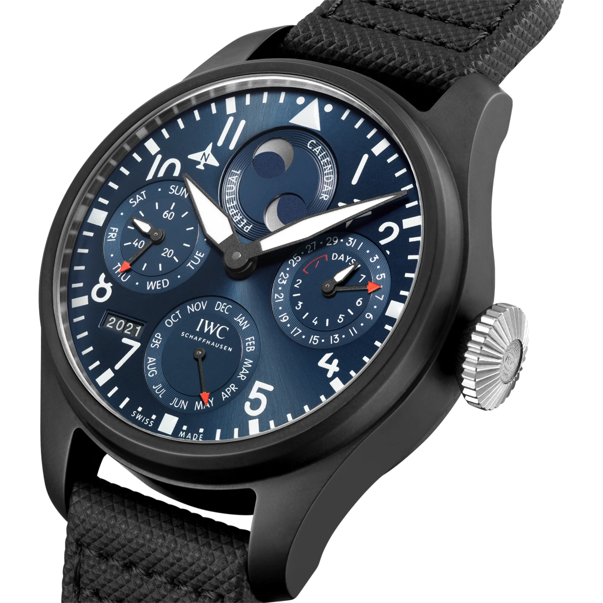 Big Pilot Perpetual Calendar Edition "Rodeo Drive" Titanium/Ceramic, Blue Dial Watch | 46.5MM | IW503001 - Image 2