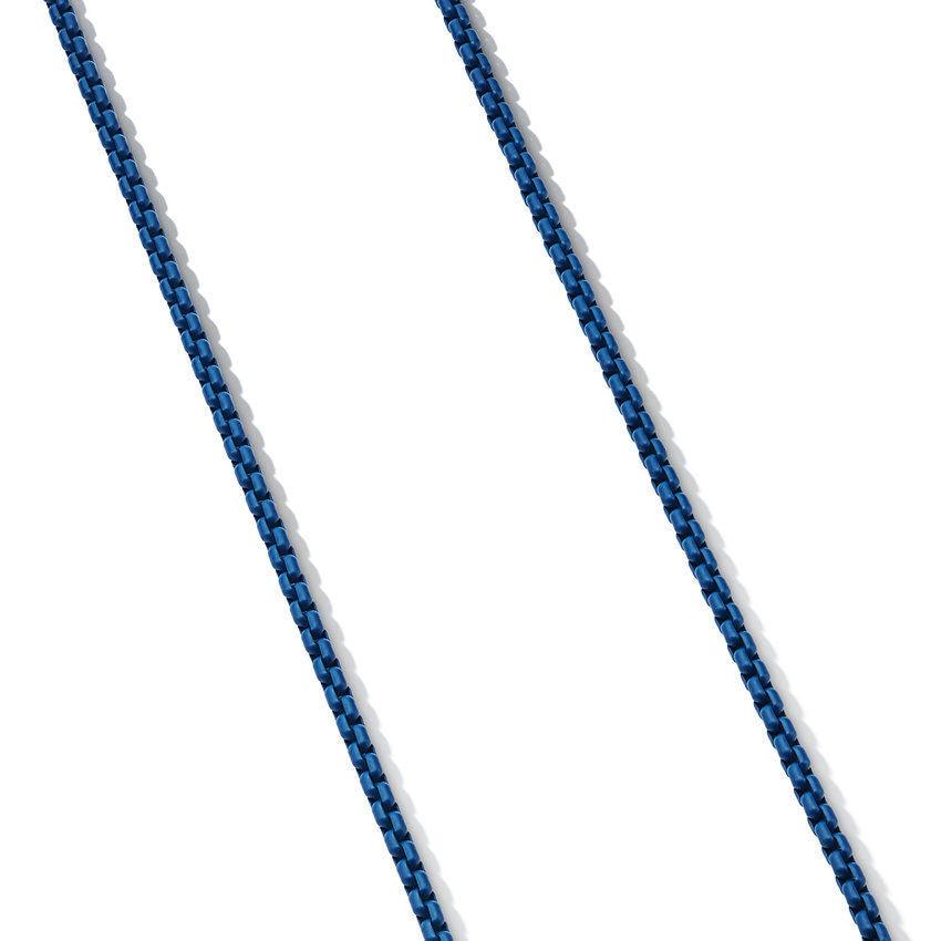 BLUE BOX CHAIN NECKLACE - Image 2