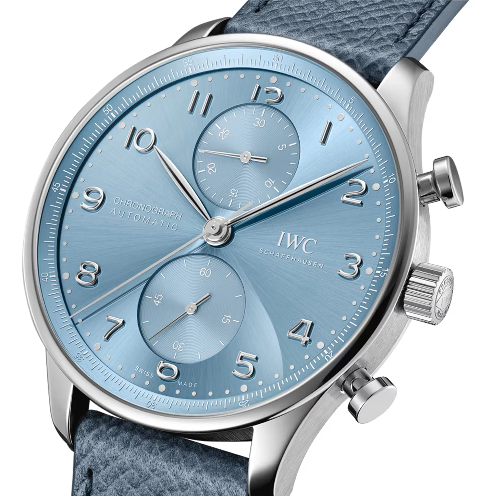 BOUTIQUE EXCLUSIVE Portugieser Chrono 18K White Gold Blue Dial Watch | 41MM | IW371626 - Image 5