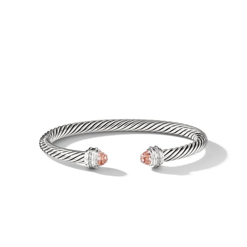 BRACELET WITH MORGANITE AND DIAMONDS