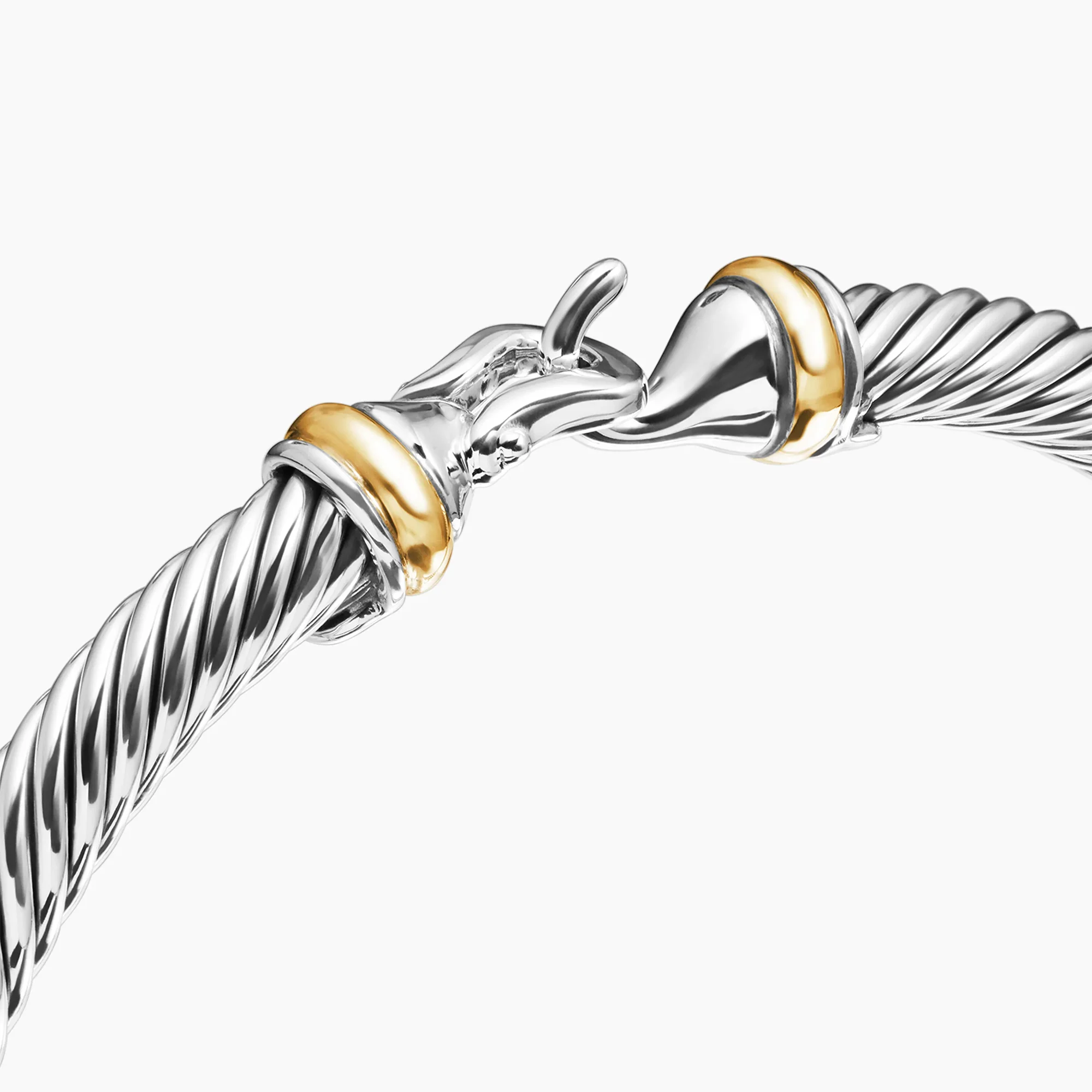 Cable Buckle Bracelet with Gold - Image 7