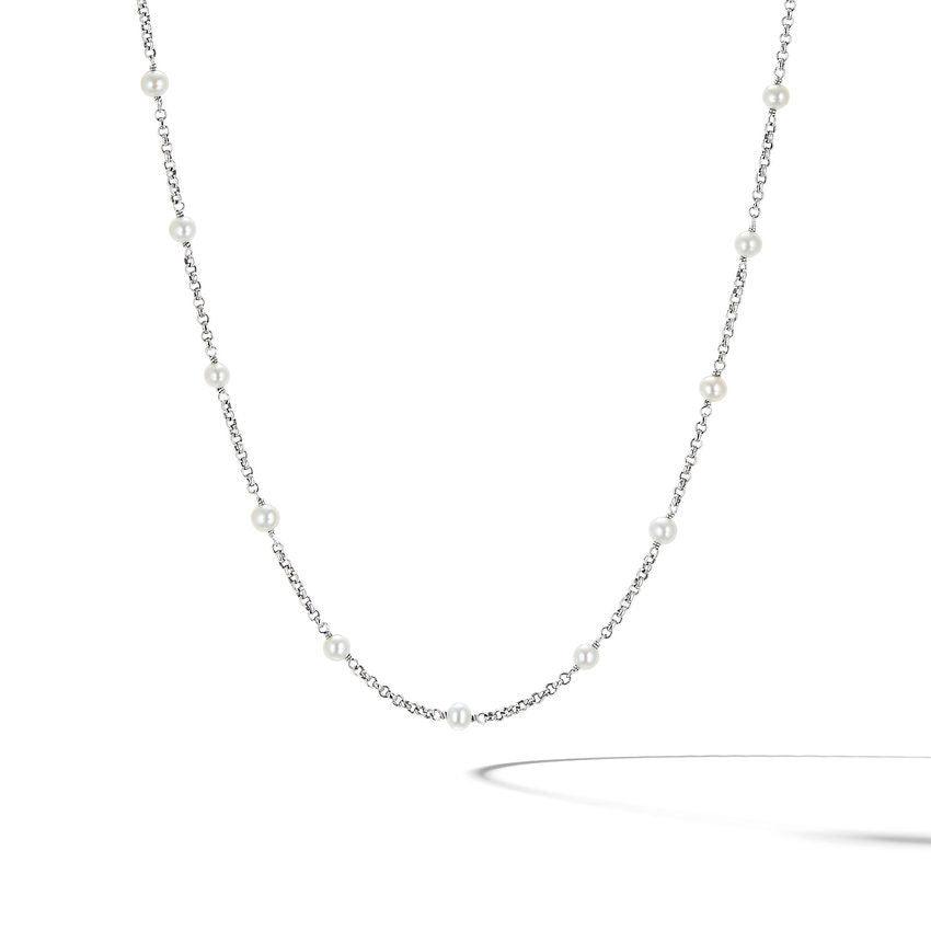 Cable Collectibles Bead and Chain Necklace with Pearls