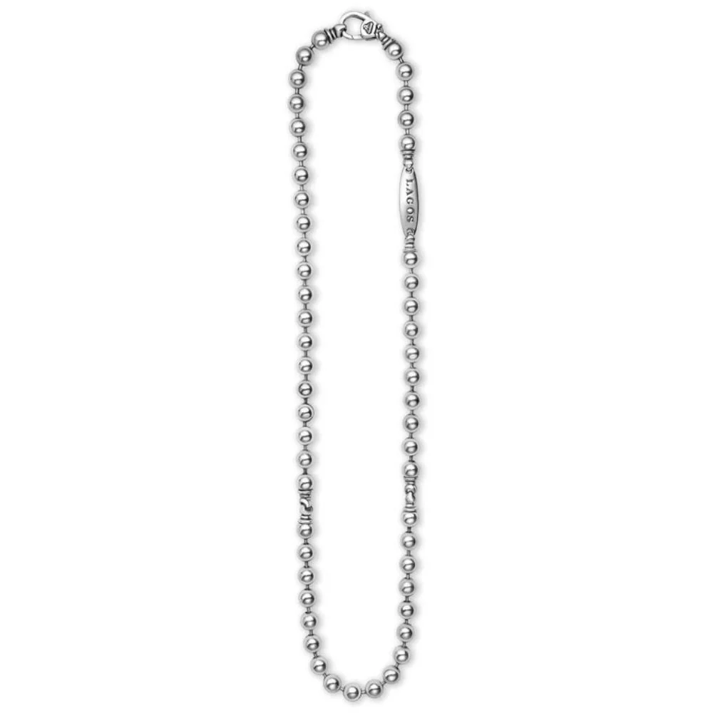 Caviar Beaded Chain Necklace | 8mm - Image 3