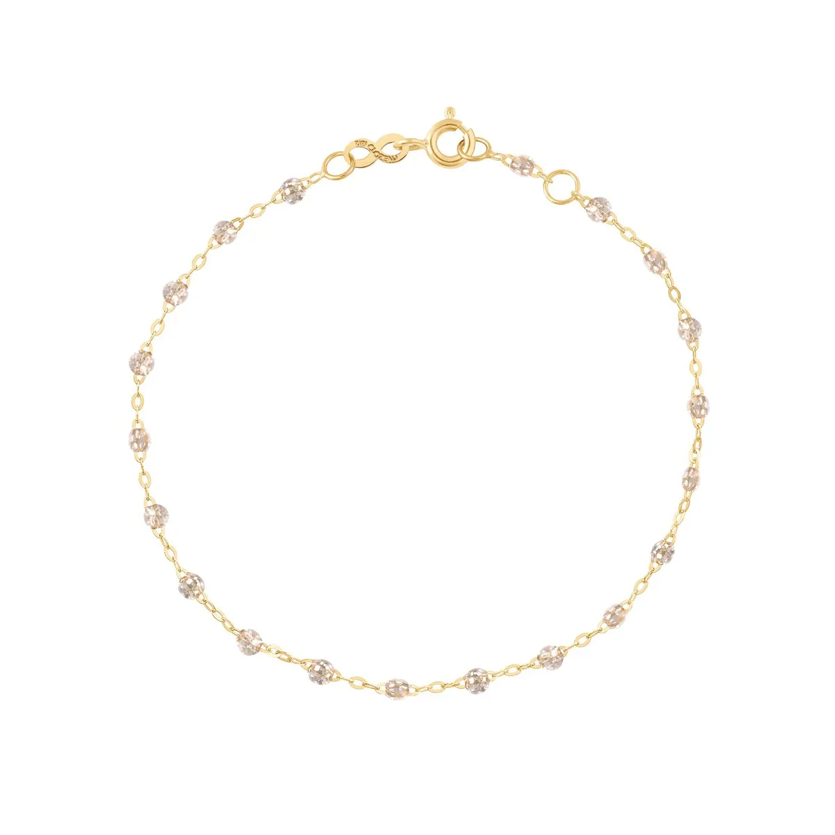 Classic Gigi Sparkle bracelet, Yellow Gold, 6.7"