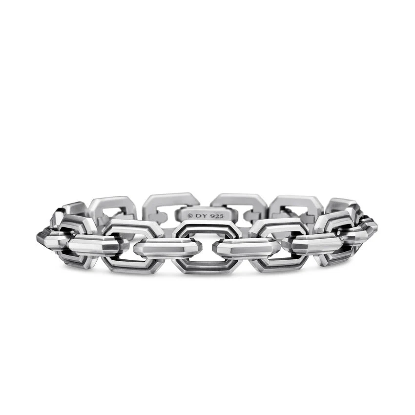 Deco Link Bracelet In Sterling Silver - Image 3