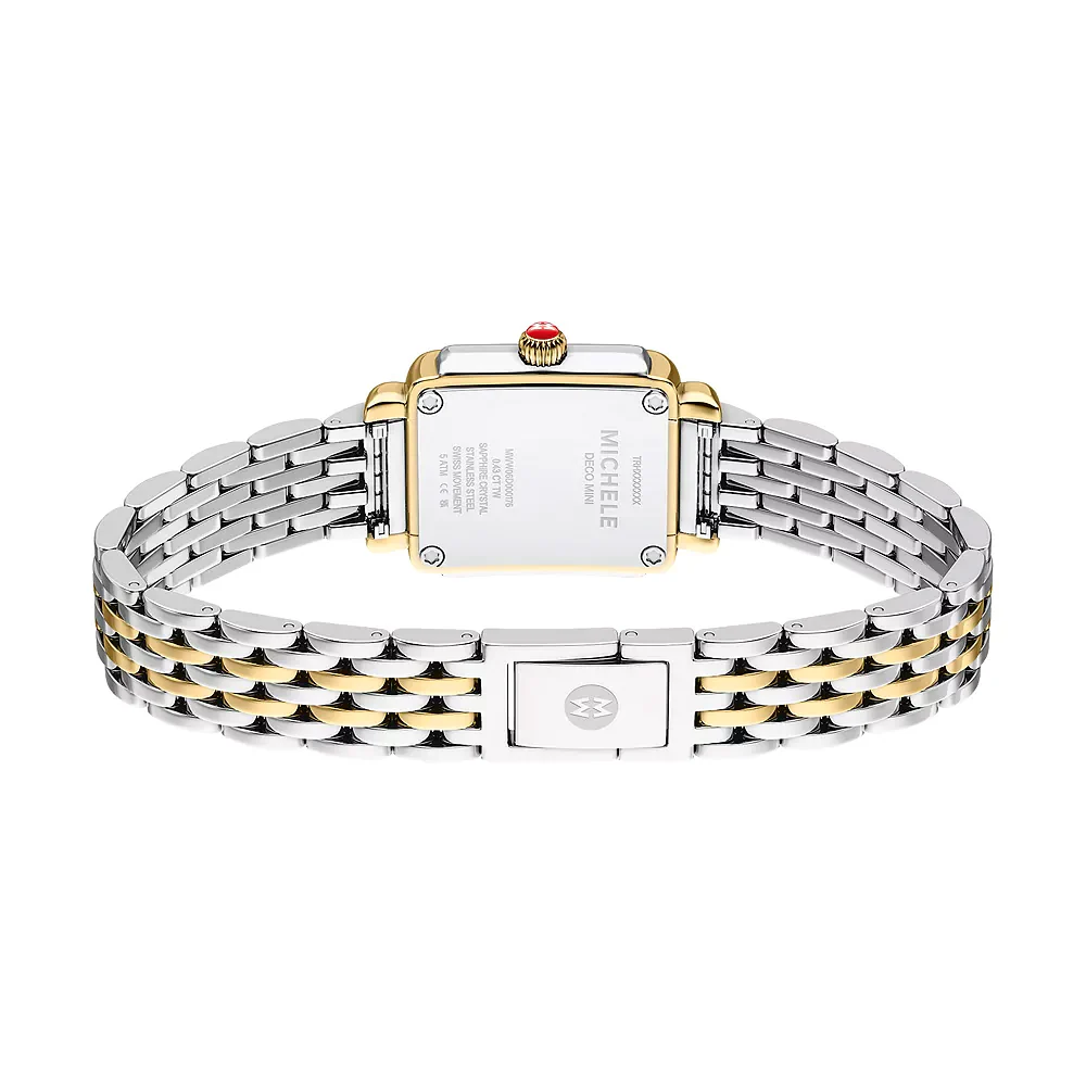 Deco Madison Mini Diamond Two-Tone 18K Gold-Plated Watch - Image 5