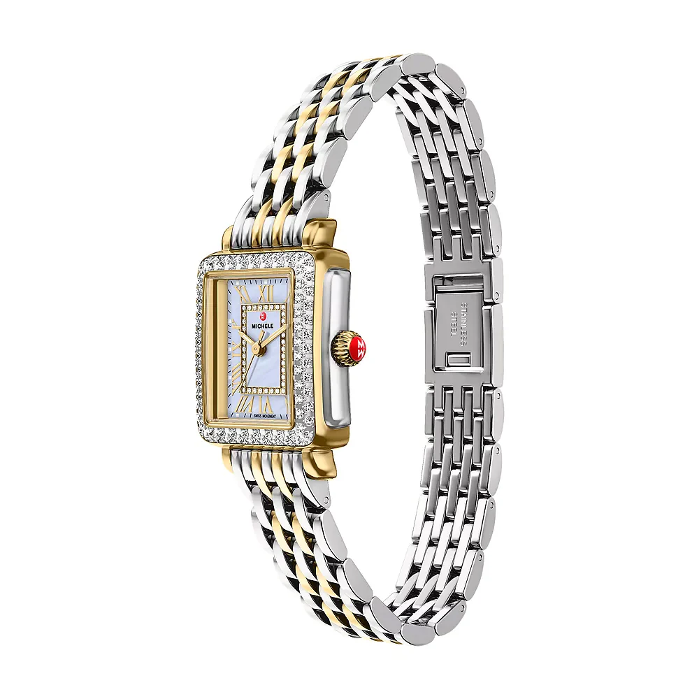 Deco Madison Mini Diamond Two-Tone 18K Gold-Plated Watch - Image 6