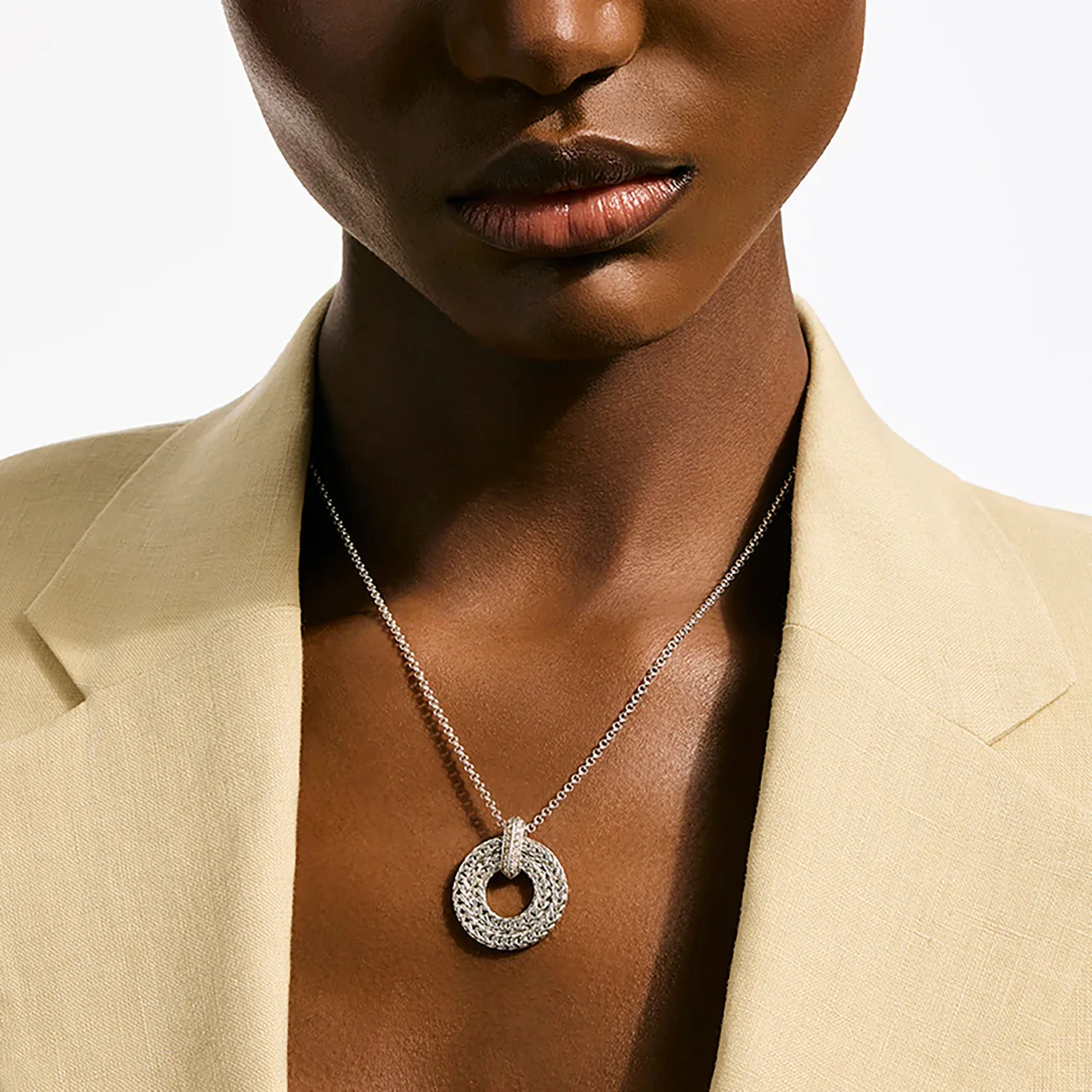 Sterling Silver Sterling Silver 0.21CTTW Diamond Pendant with Chain NECKLACE - Image 4
