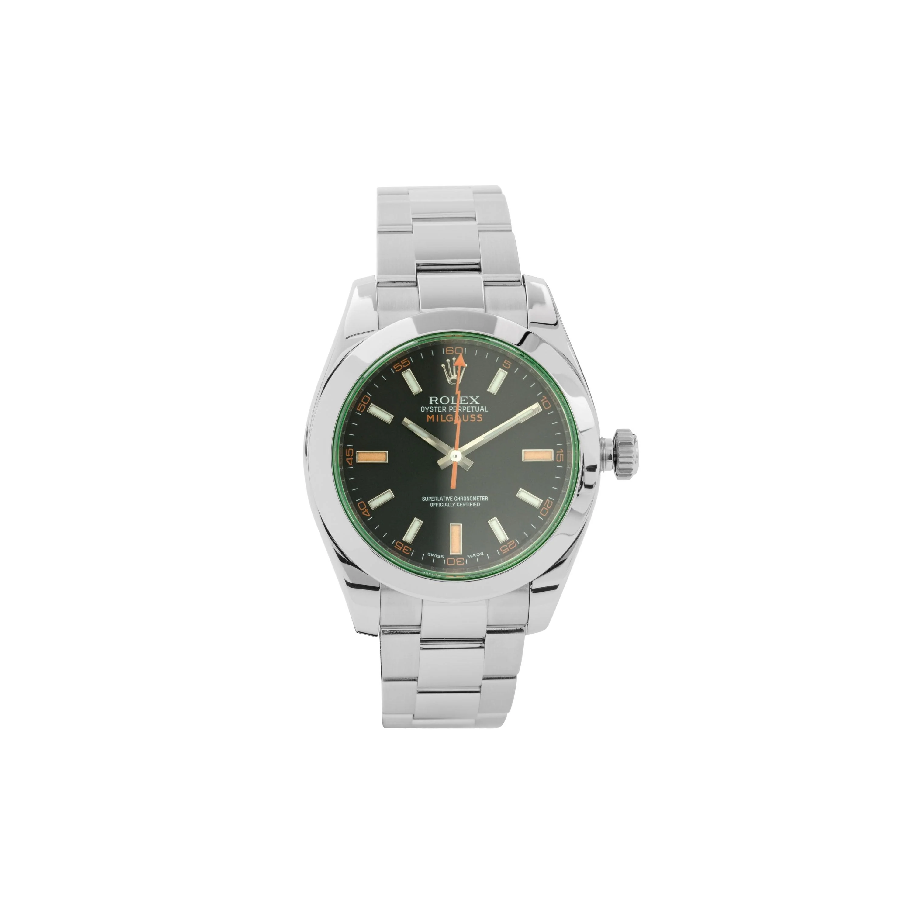 ESTATE ROLEX STEEL MILGAUSS WATCH