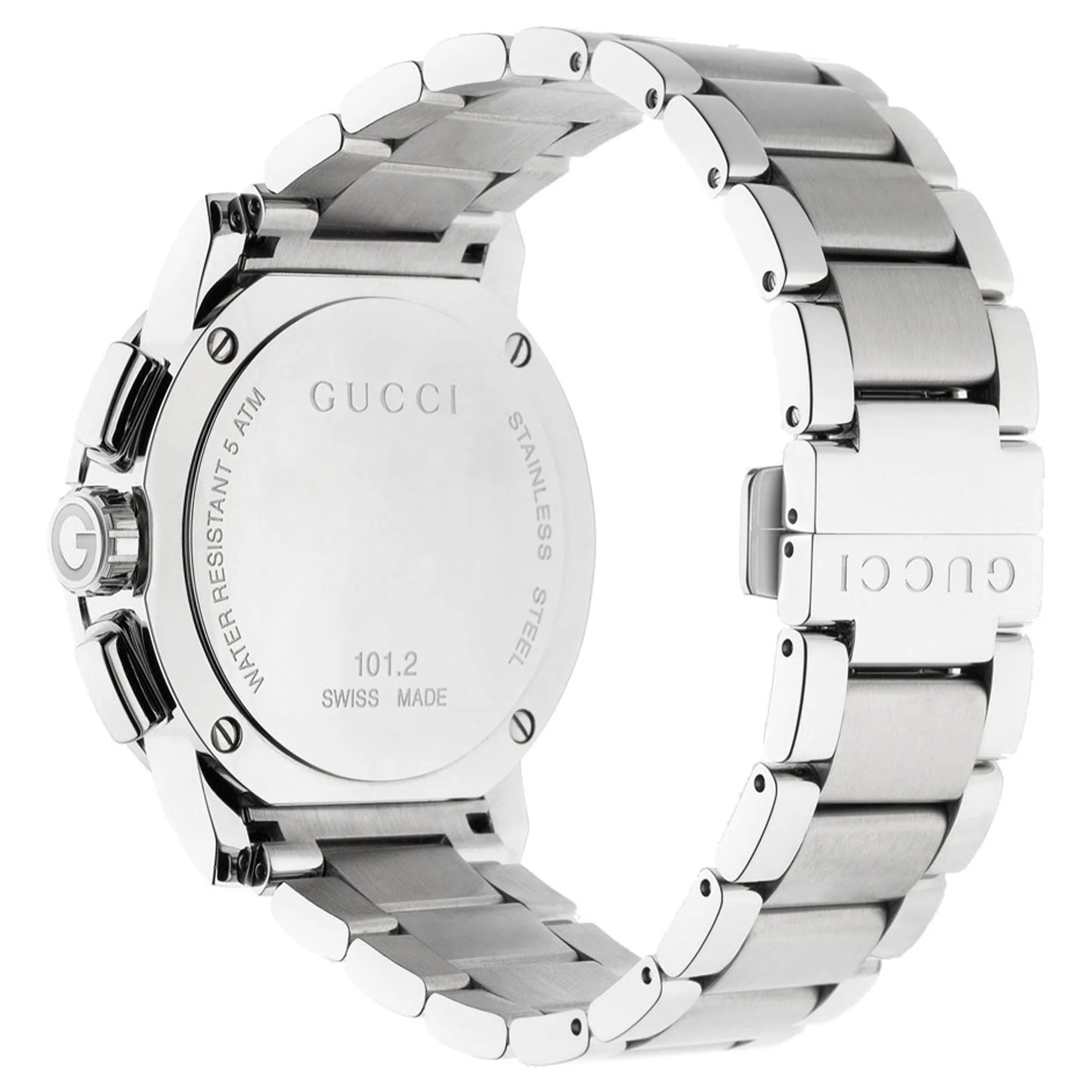 G-Chrono Black Dial Chronograph 44mm Watch with Stainless Steel Bracelet - Image 2