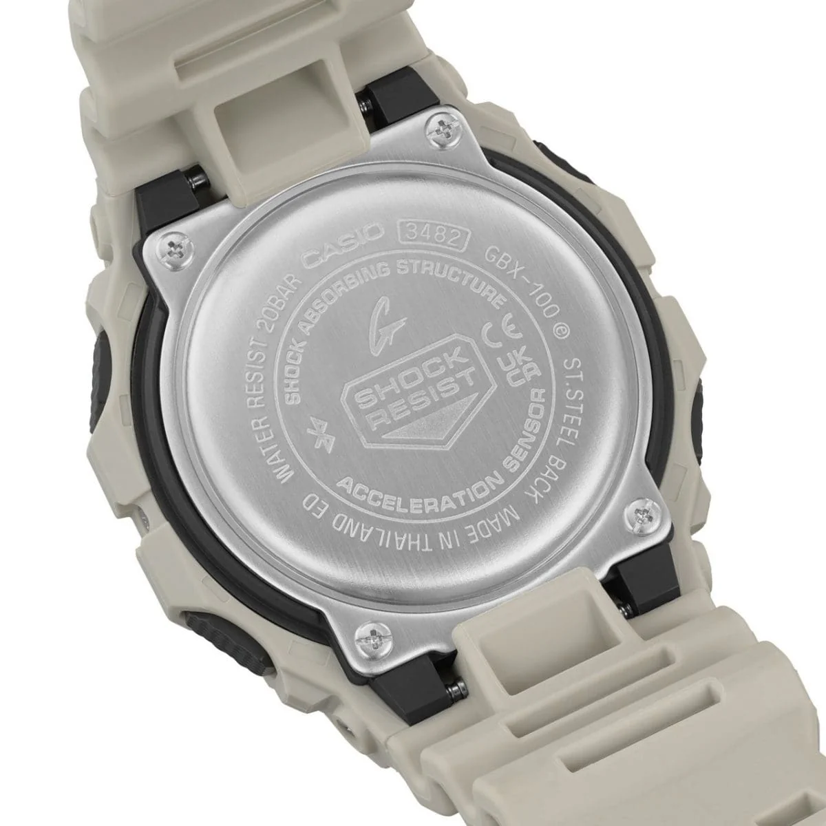 G-SHOCK G-LIDE GBX100-8 Neutral Sand Surf Surfer Men's Tide Watch - Image 3